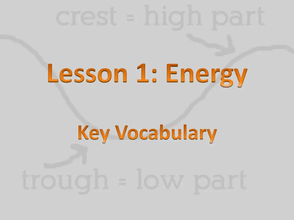 lesson 1 energy