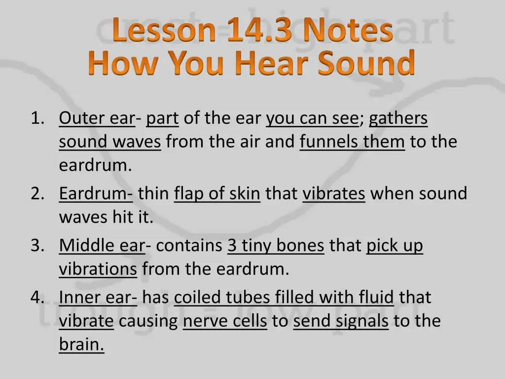 lesson 14 3 notes how you hear sound