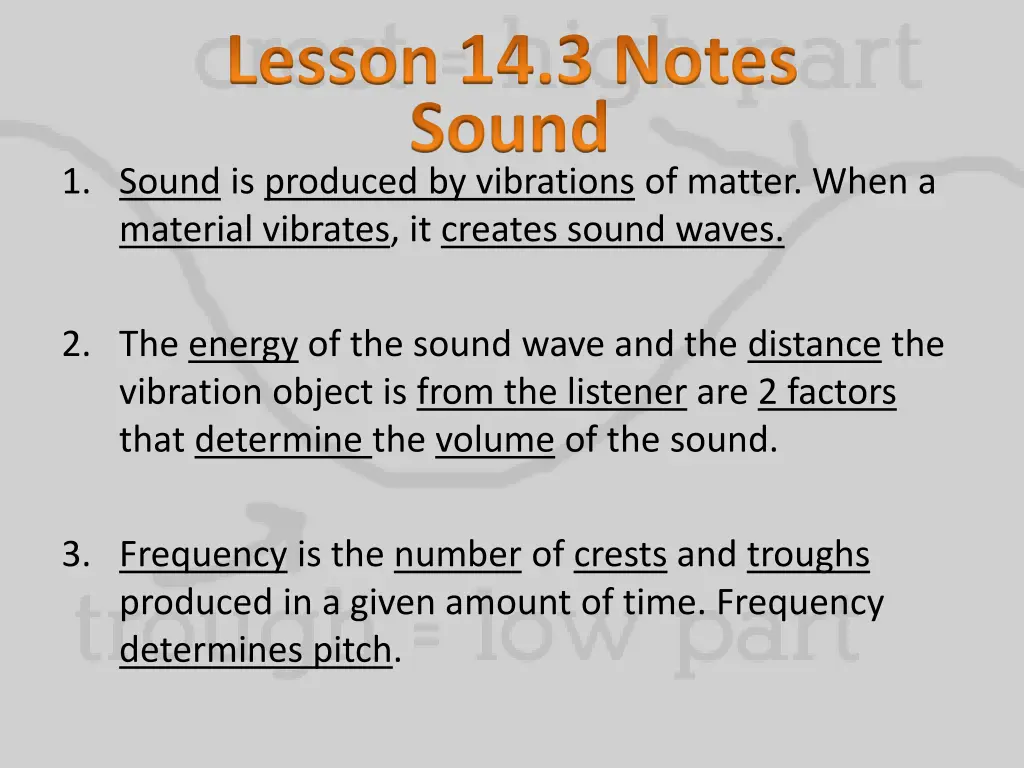 lesson 14 3 notes sound