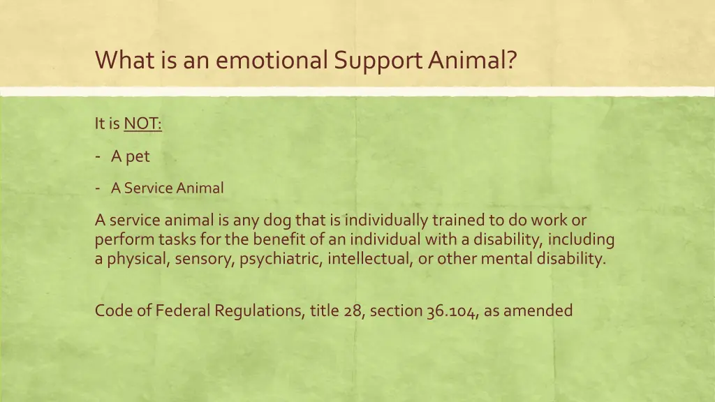 what is an emotional support animal