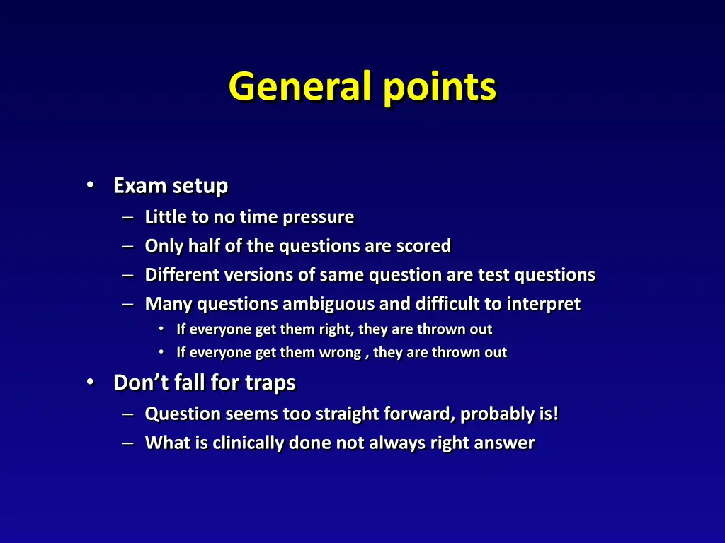 general points