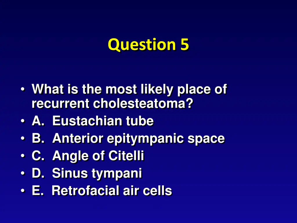 question 5