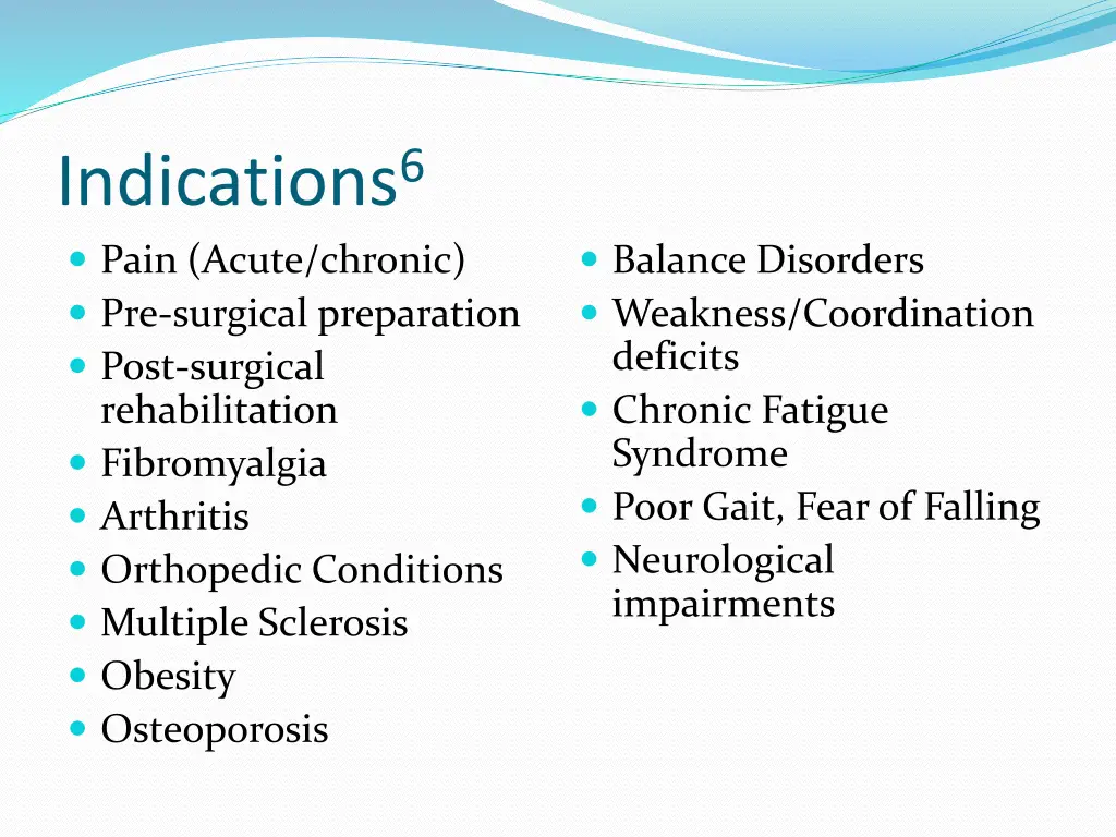 indications 6 pain acute chronic pre surgical