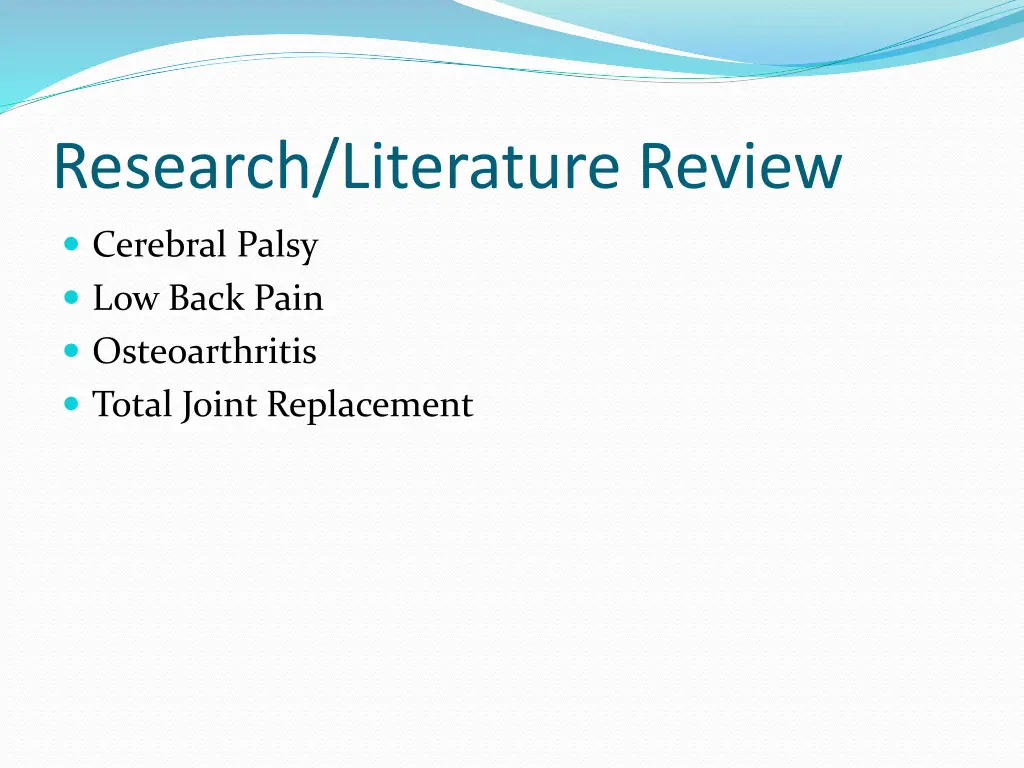 research literature review