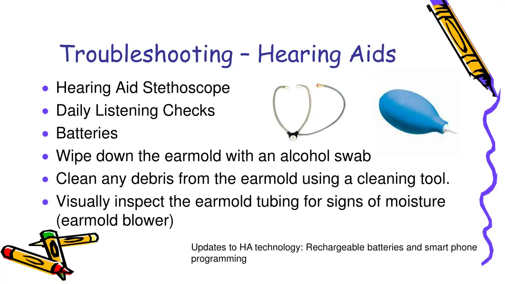 troubleshooting hearing aids