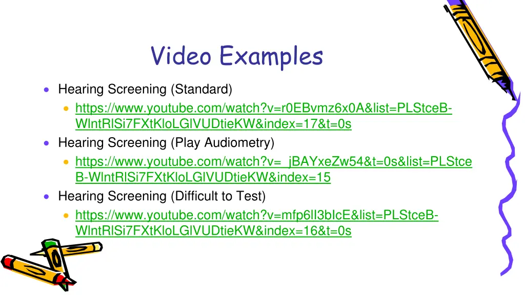 video examples