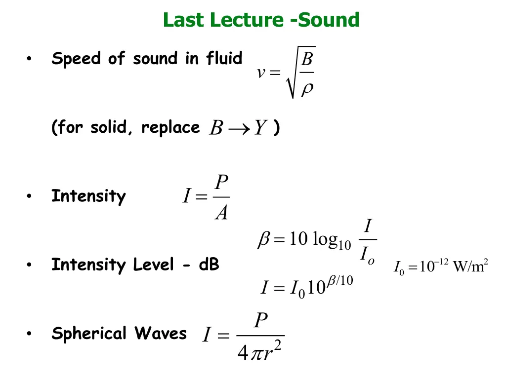 last lecture sound