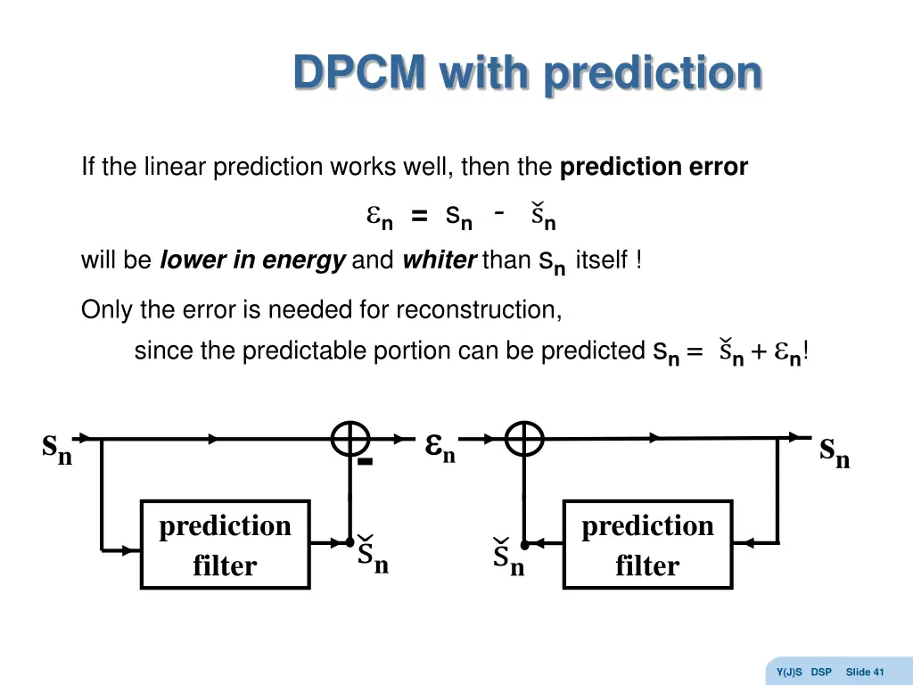 dpcm with prediction