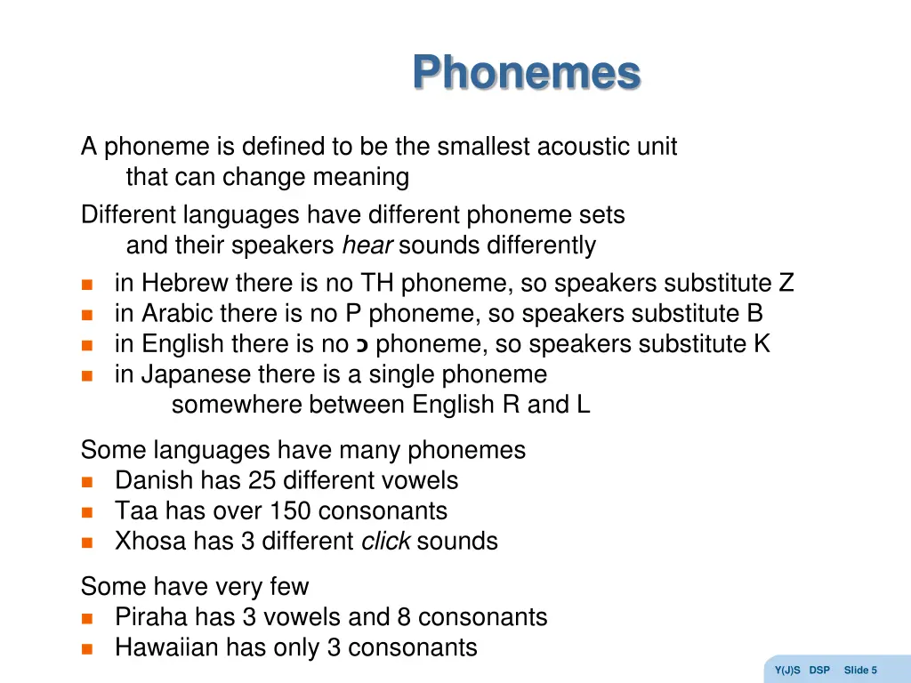 phonemes