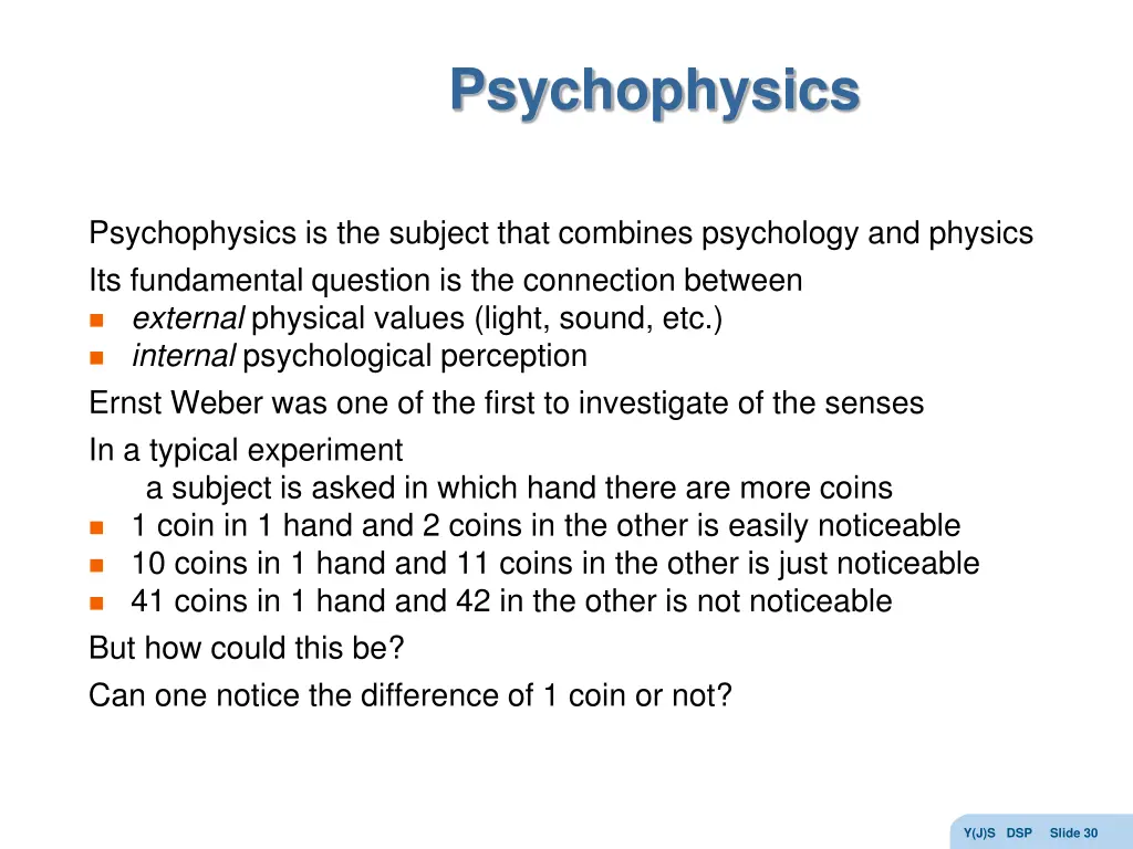 psychophysics