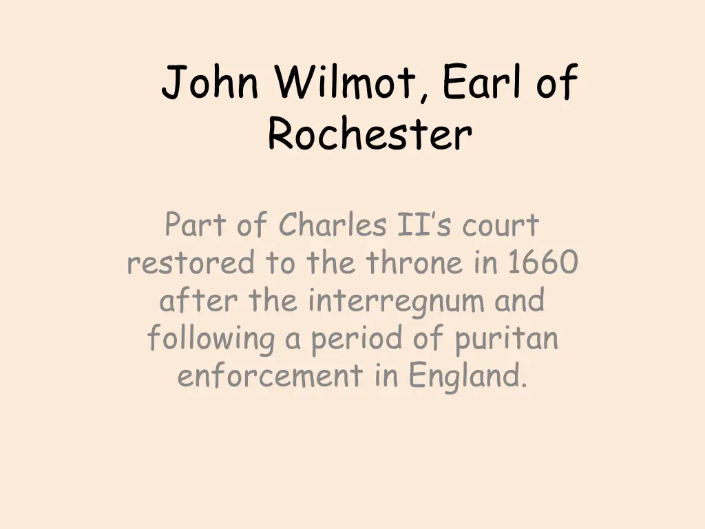 john wilmot earl of rochester 2