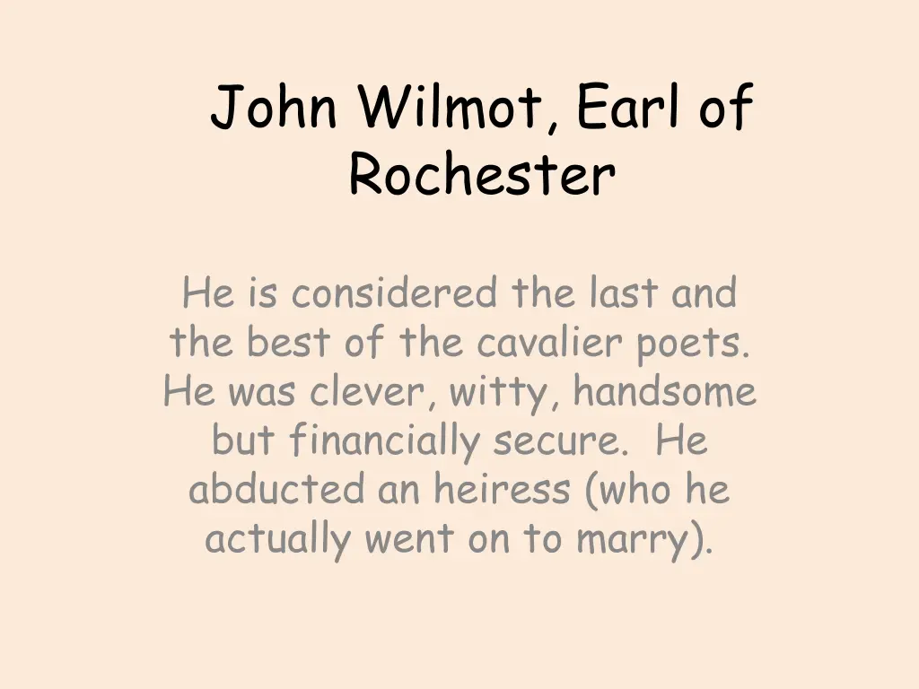 john wilmot earl of rochester 5