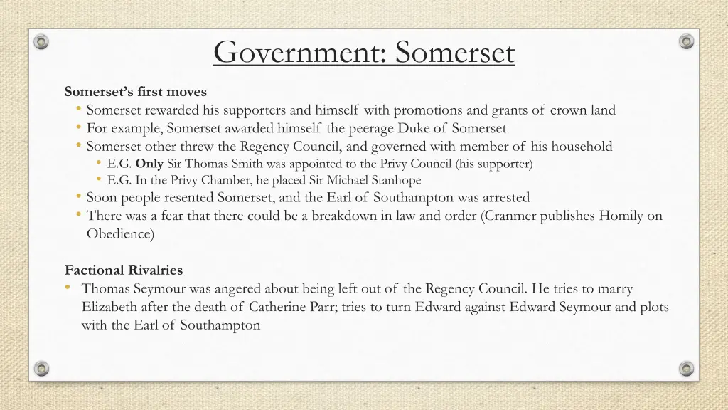 government somerset