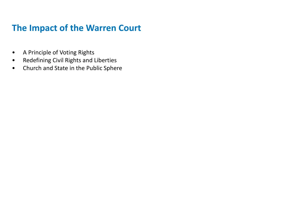 the impact of the warren court 1