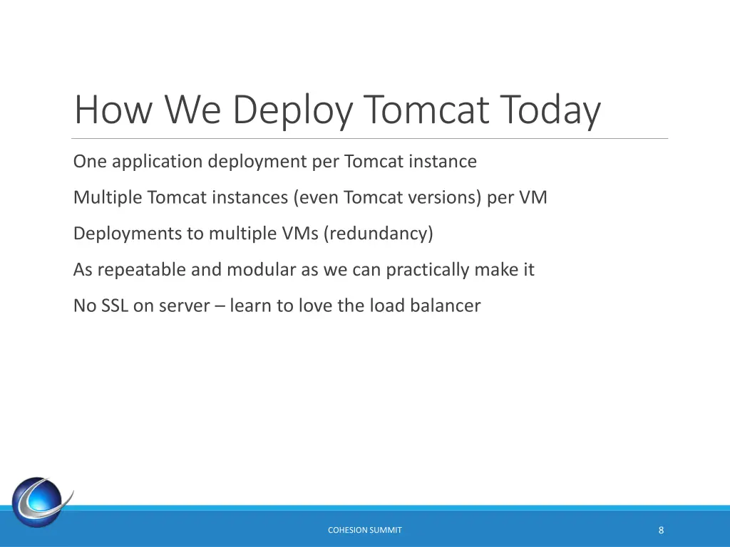 how we deploy tomcat today 1