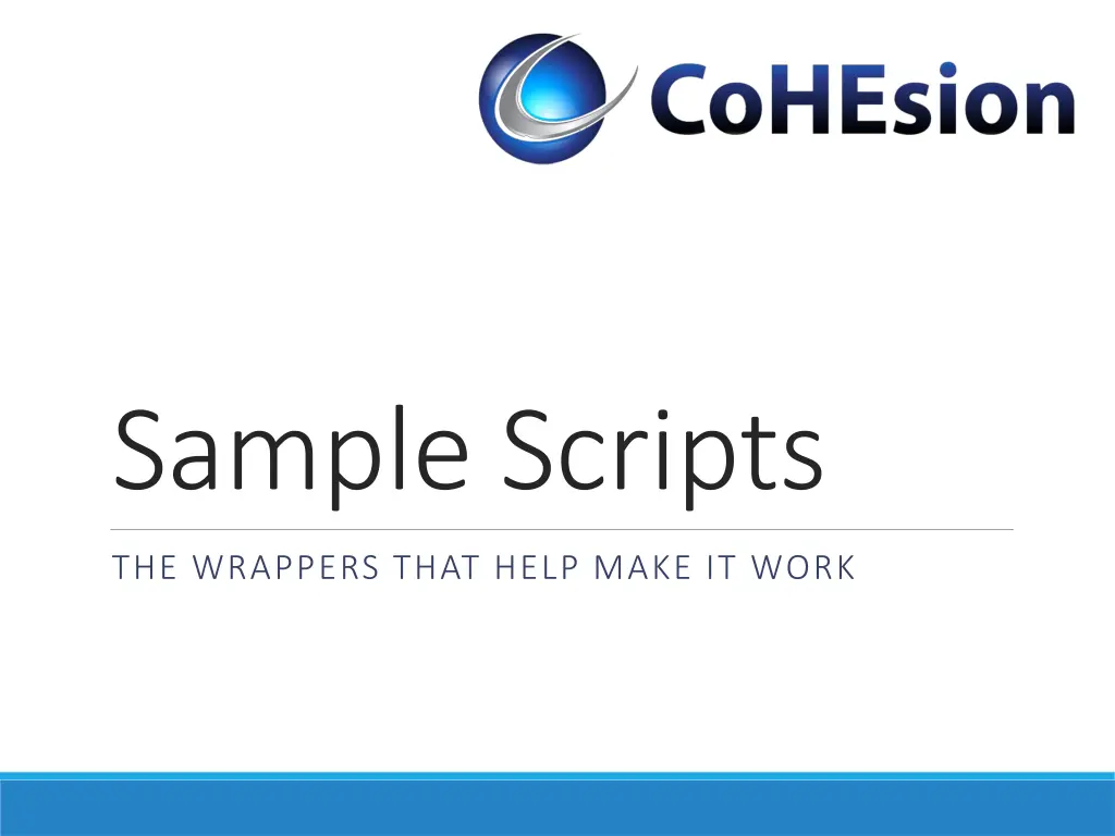 sample scripts