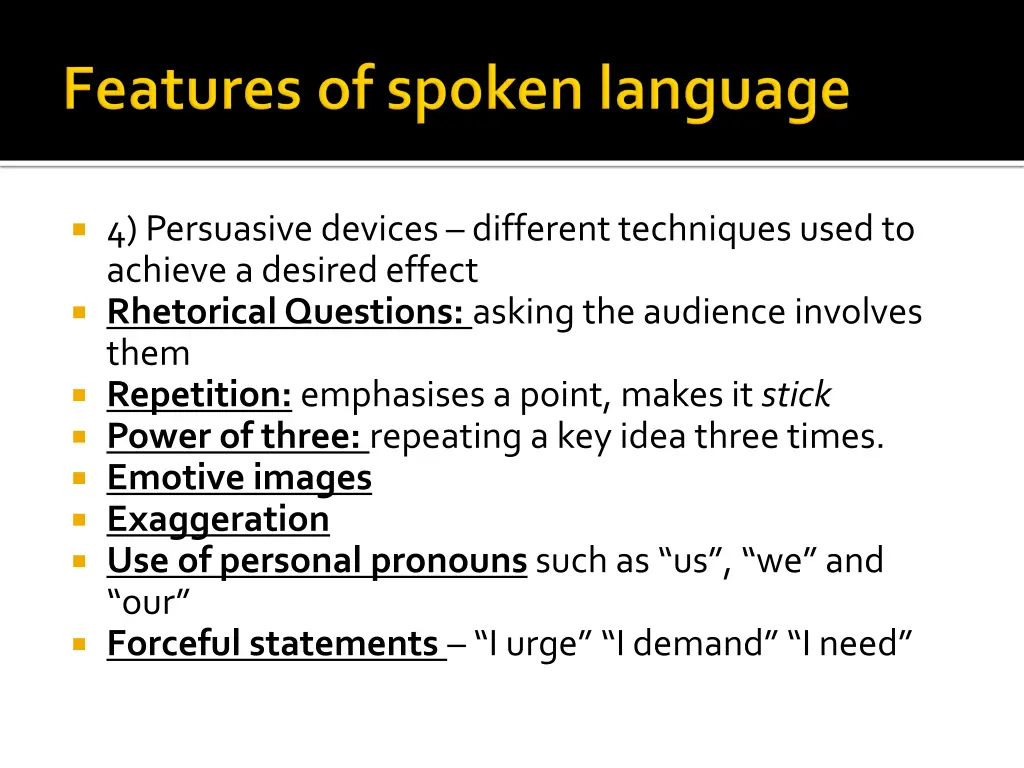 4 persuasive devices different techniques used