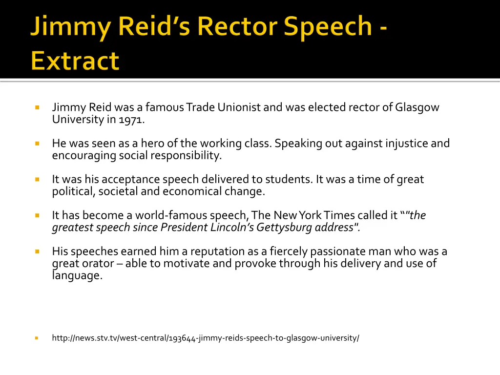 jimmy reid was a famous trade unionist