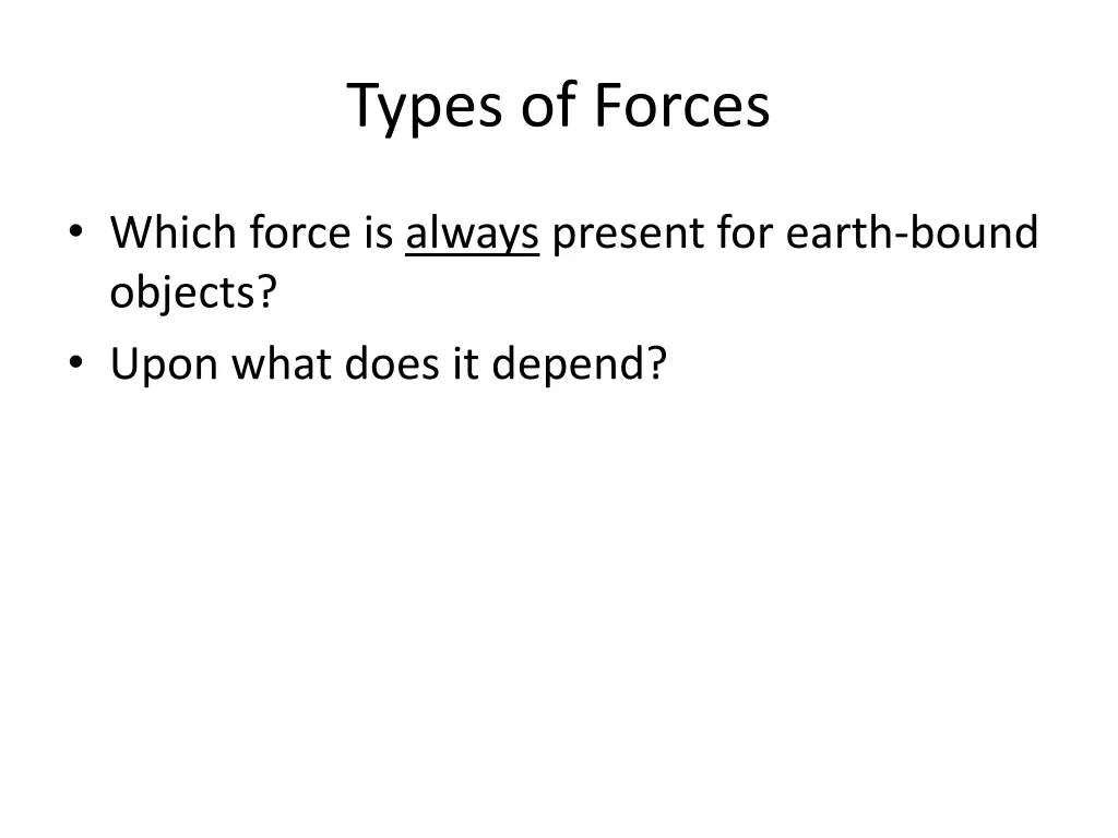 types of forces 1