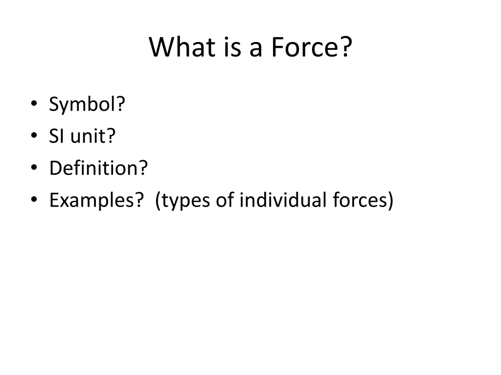 what is a force