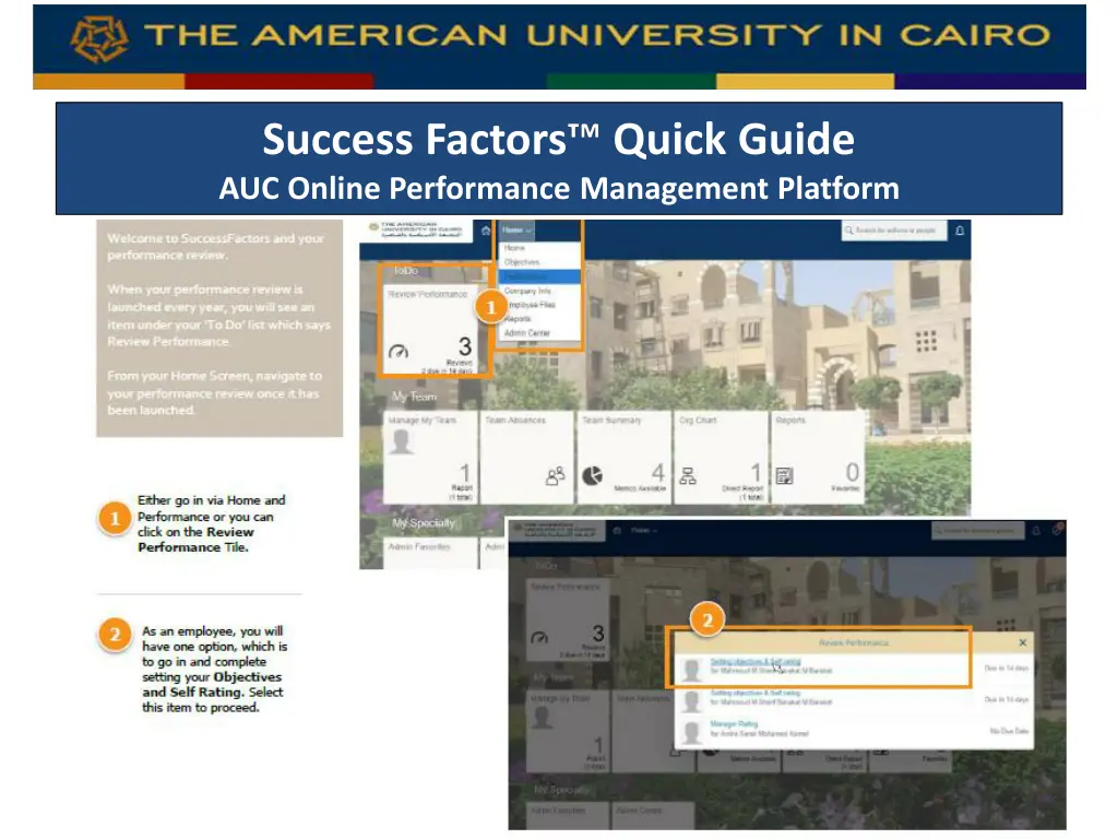 success factors quick guide auc online