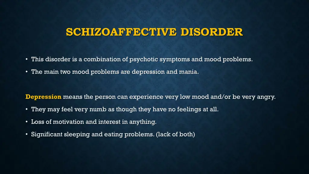 schizoaffective disorder