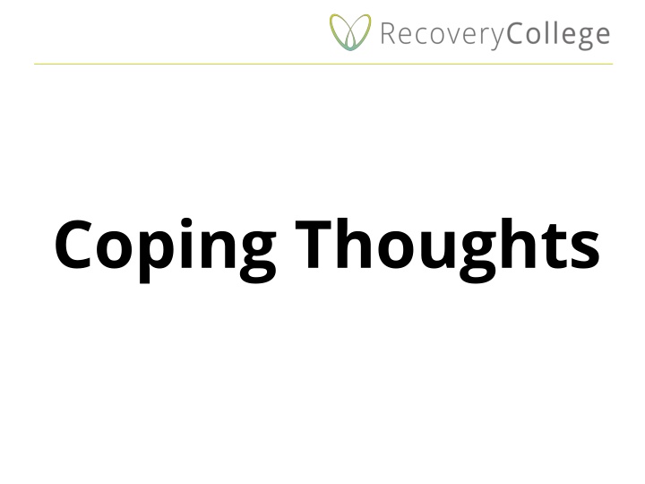 coping thoughts