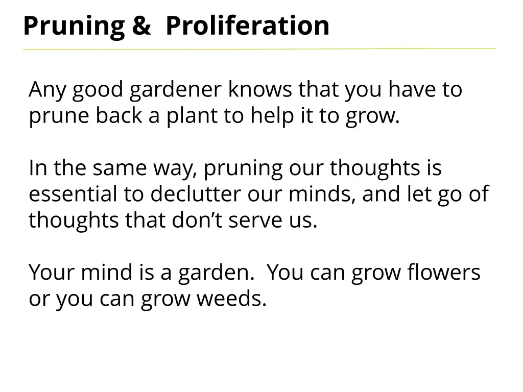 pruning proliferation