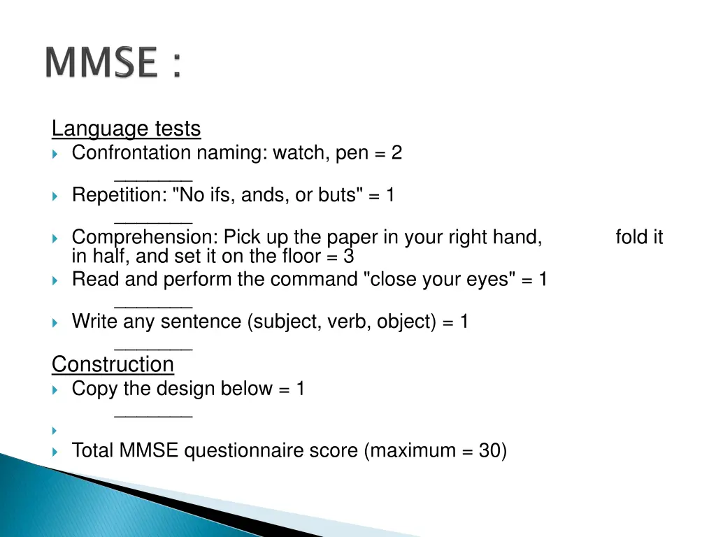 language tests confrontation naming watch