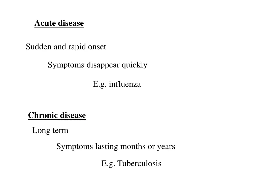 acute disease