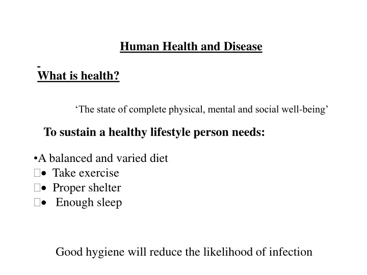 human health and disease