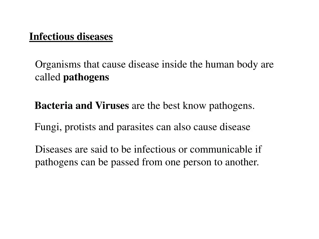 infectious diseases