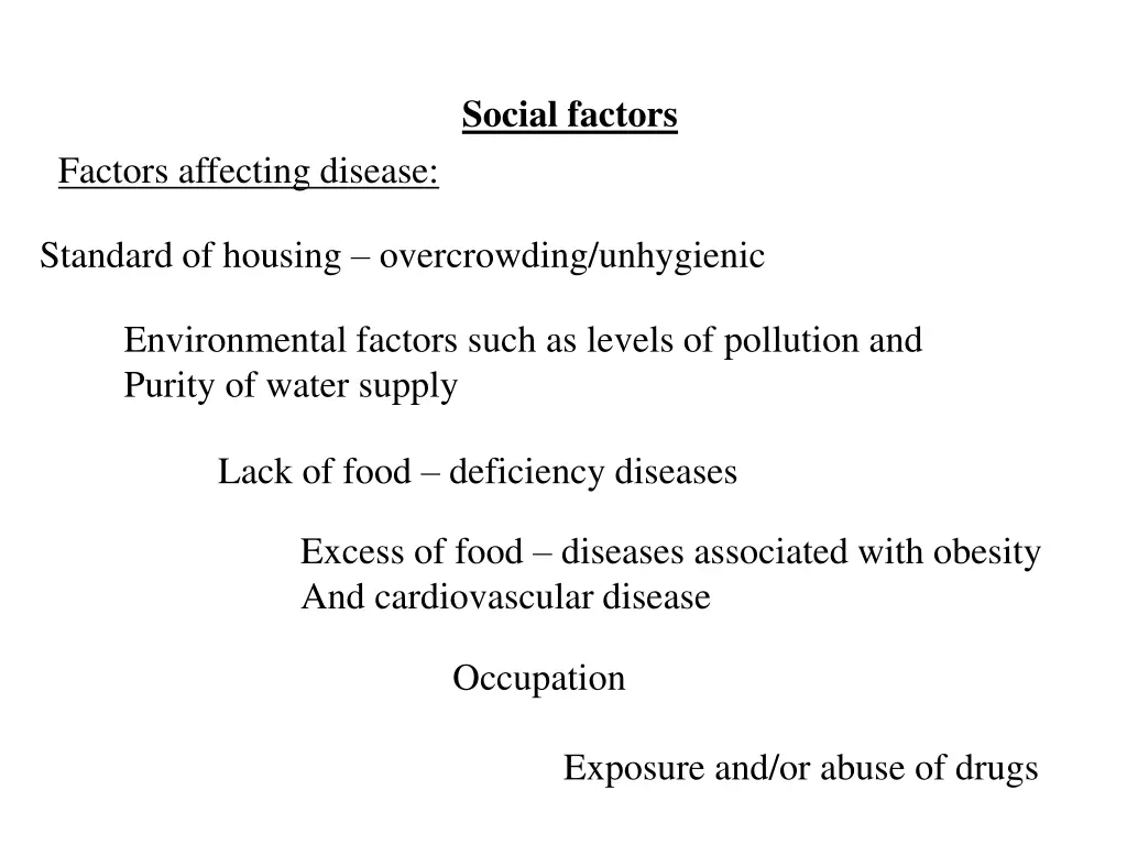 social factors