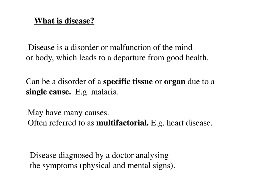 what is disease