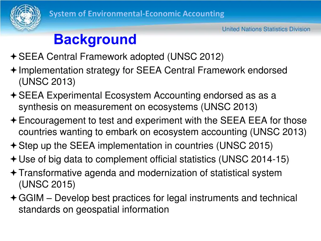 system of environmental economic accounting 1