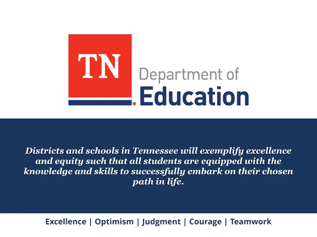 districts and schools in tennessee will exemplify