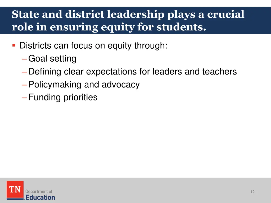 state and district leadership plays a crucial