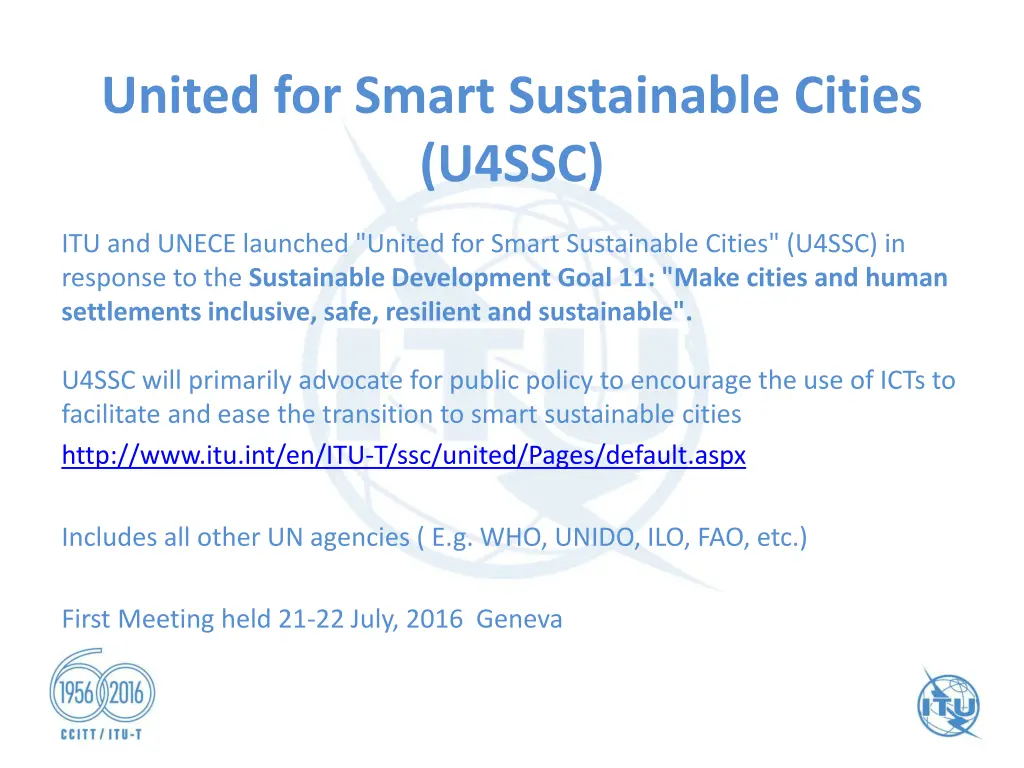 united for smart sustainable cities u4ssc