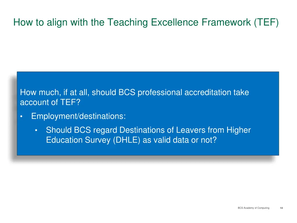 how to align with the teaching excellence