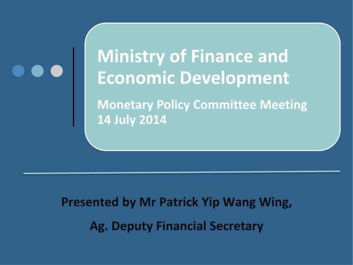 ministry of finance and economic development