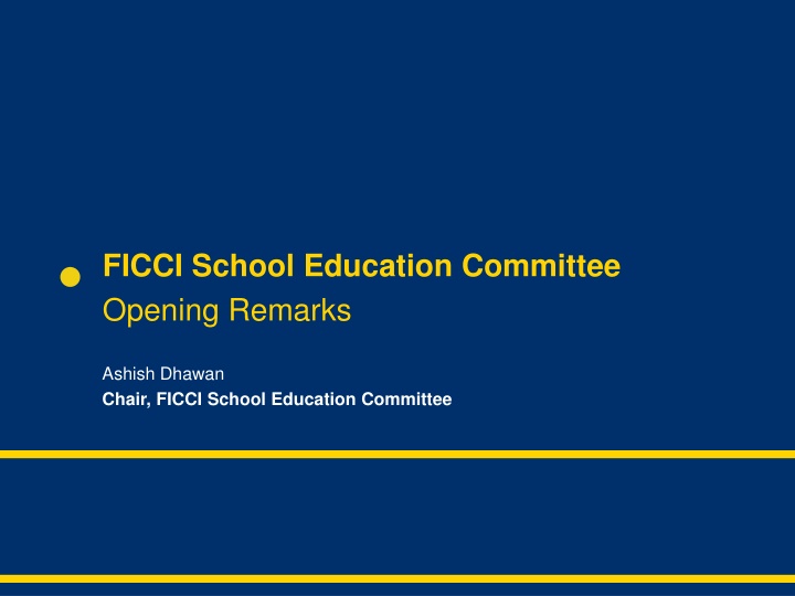 ficci school education committee opening remarks