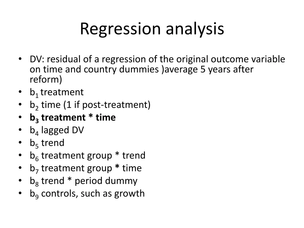 regression analysis