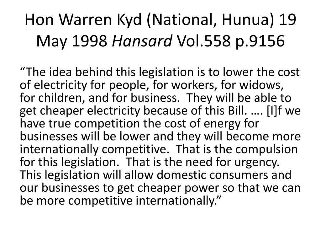 hon warren kyd national hunua 19 may 1998 hansard