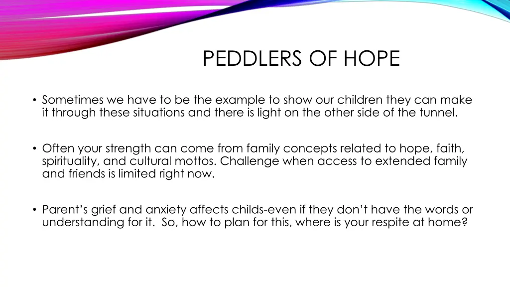 peddlers of hope