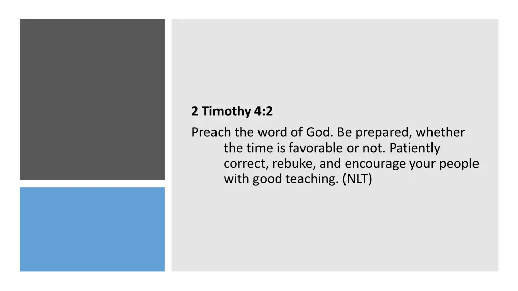 2 timothy 4 2 preach the word of god be prepared