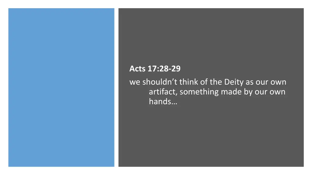 acts 17 28 29 we shouldn t think of the deity