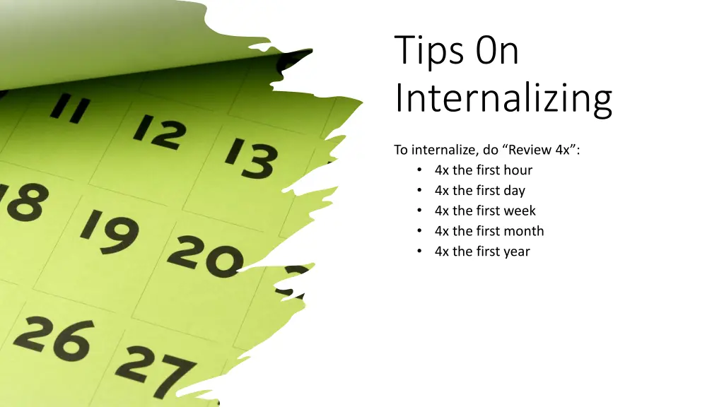 tips 0n internalizing