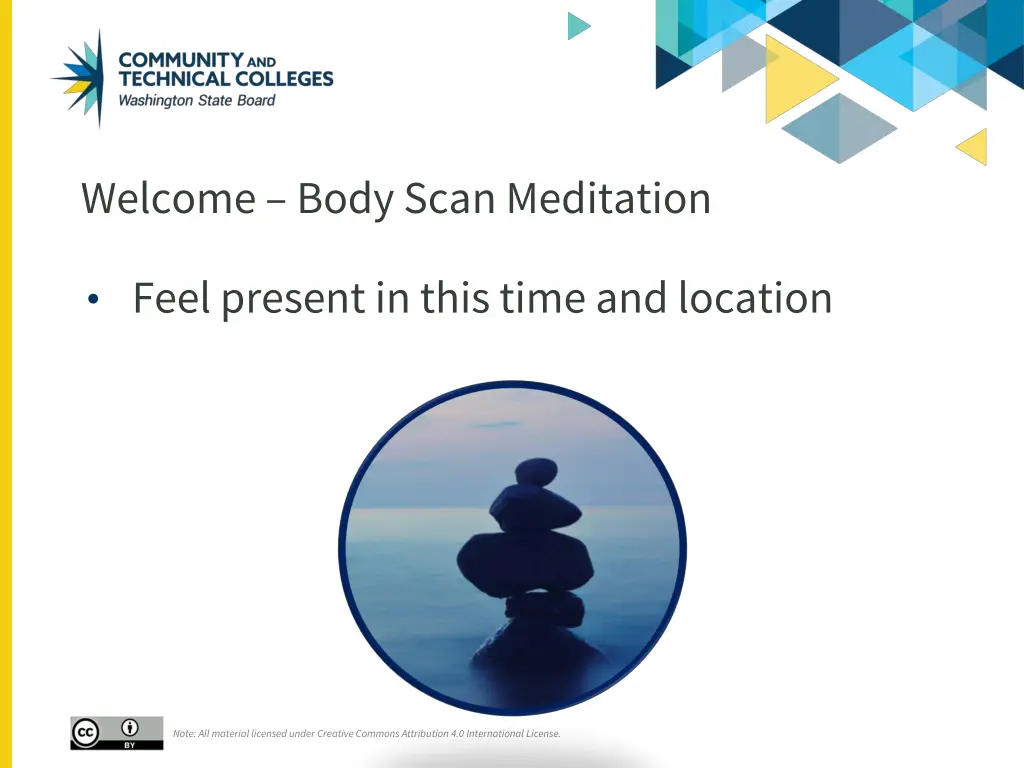 welcome body scan meditation