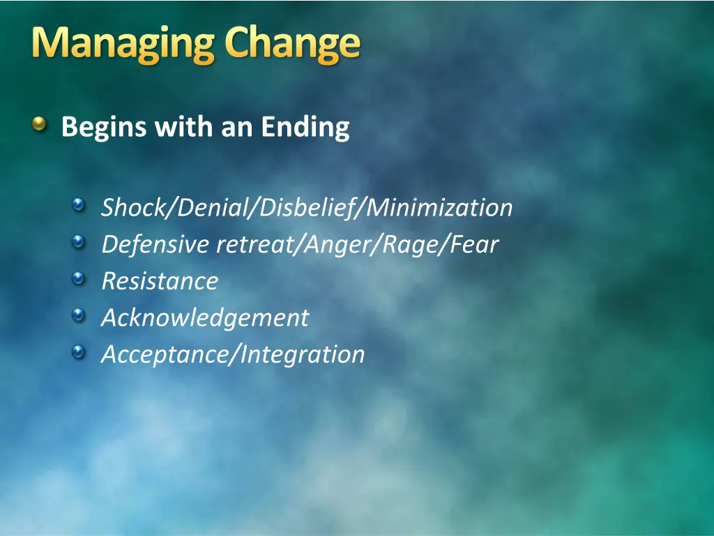 managing change 2