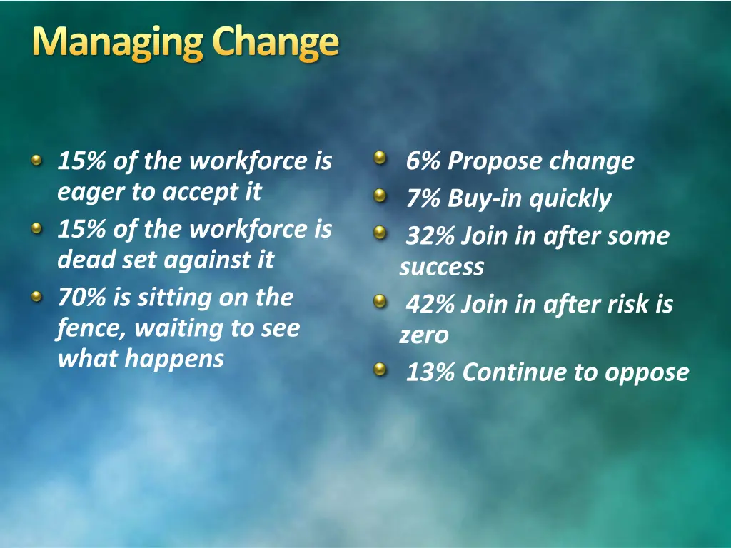 managing change